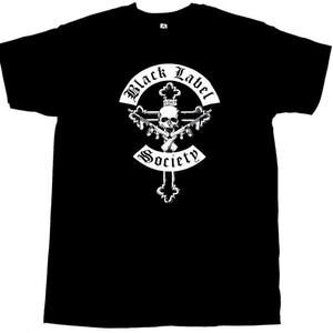 Black Label Society T-Shirt Crucifix Los Angeles Heavy Metal Band Graphic 73